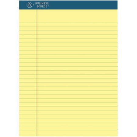 Business Source Pad, Premium, 8.5X11.75, Yel 6PK BSN03108